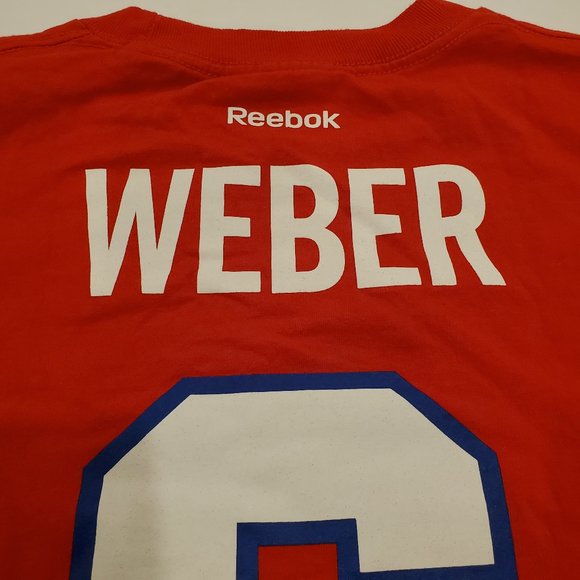 NHL Medium Reebok Weber Jersey T-Shirt #6 - Picture 5 of 5